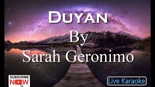 Duyan  Sarah Geronimo Karaoke [upl. by Galang]