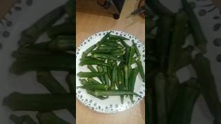 Lady finger fryfood shortsviral cooking [upl. by Aidaas839]