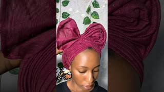 How to tie simple gele style dolledbyfineseed geletutorial [upl. by Iives301]