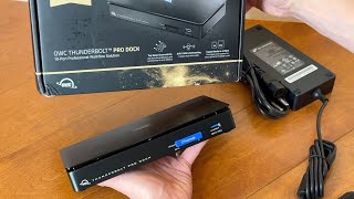 FAST 10Gbit Ethernet FANLESS OWC Thunderbolt 3 PRO Dock [upl. by Llerruj359]