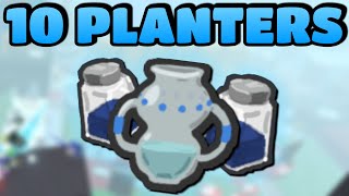 How Many Blue Extracts Can I Get From 10 Hydroponic Planters  Bee Swarm Simulator [upl. by Wilone]