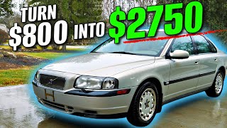 How To Flip Cars For Profit   Volvo S80 Car Flip Restoration Car Detailing [upl. by Supat]