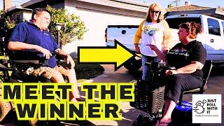 💥WINNING MOMENT We GIVE AWAY a LIFE CHANGING Mobility Scooter [upl. by Oglesby277]