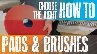 Floor Scrubbers  How to Choose the Right Pads and Brushes [upl. by Leunamne940]