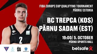 Fiba Europe Cup BC Trepca vs Pärnu Sadam [upl. by Lohse]