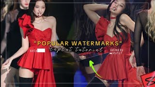 quotPOPULAR WATERMARKSquot ae like Capcut Tutorial  Including Glowing Transparent Watermark Tutorial [upl. by Ozmo366]