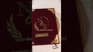 Nikah nama booklet shorts wedding [upl. by Valsimot545]