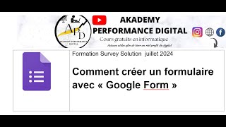 Comment créer un formulaire avec Google Forms [upl. by Yelsnya]