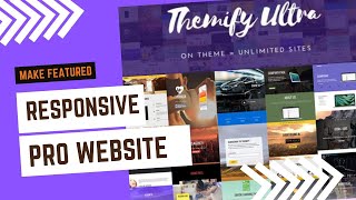 Create Professional and Responsive Business Website  Most Powerful amp Flexible Theme  Themify Ultra [upl. by Anivlac143]