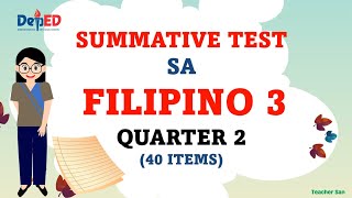 SUMMATIVE TEST FILIPINO 3 QUARTER 2 WEEK18 [upl. by Wachter410]