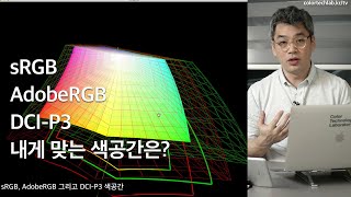 sRGB AdobeRGB DCIP3 색공간을 알아보자 [upl. by Ecirtel]