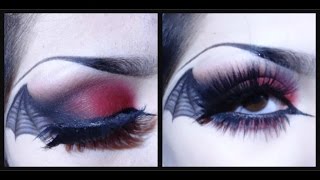 Gothic Batwing Eyeliner Makeup Tutorial  Drac Makens [upl. by Retswerb]