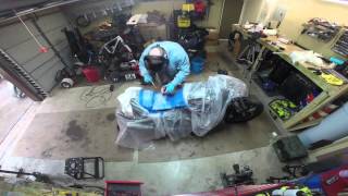 MaksWerks Garage  Building a Custom Fiberglass Seat Pan for the Harley VROD [upl. by Ativad247]