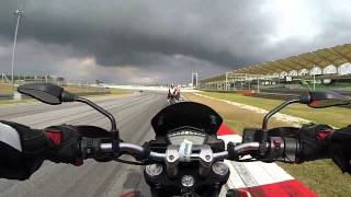 hypermotard 821  Sepang Circuit [upl. by Nadroj]