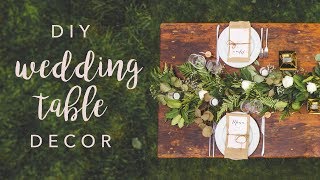 DIY WEDDING TABLE DECOR SWOONS [upl. by Eitsyrk]