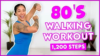 80s WALKING WORKOUT 1200 StepsLow Impact [upl. by Freytag743]