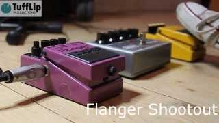 BOSS BF3 vs MXR M117R Flanger [upl. by Bernt]