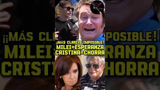 MAS CLARITO IMPOSIBLE argentina milei cristina casta [upl. by Dee128]