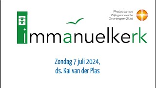 Zondag 7 juli 2024 ds Kai van der Plas [upl. by Manton]