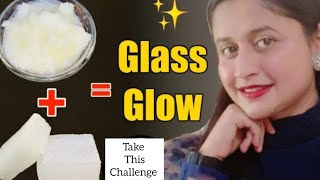 Glass Skin Transformation Challenge 2 Steps every night to get Glowing Smooth skin in just 1 day [upl. by Wieche]