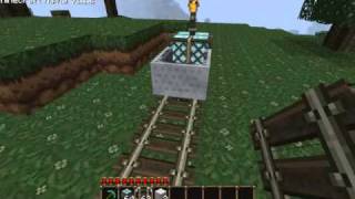 Selfpowered minecart  Minecraft [upl. by Rede648]