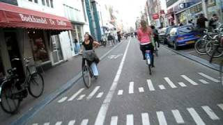 Bicycle commuting in Amsterdam [upl. by Gnof]