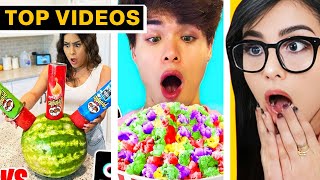 Testing TikTok Food Hacks Do They Really Work  SSSniperWolf [upl. by Snehpets]