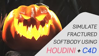 Fractured Softbody Tutorial  Houdini  Cinema4D [upl. by Ranson]