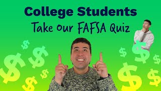 College Students Take our FAFSA Quiz 💸🤔💰 [upl. by Gorey]