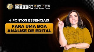 4 pontos essenciais para uma boa análise de edital [upl. by Acina]