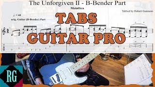 How to really play UNFORGIVEN II by Metallica  TABSGUITAR PRO LESSONCover [upl. by Lednahs]