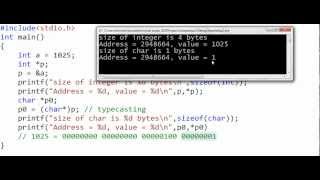 Pointer types pointer arithmetic void pointers [upl. by Lutero789]