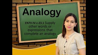 ANALOGY AND ITS 12 DIFFERENT TYPES  ENGLISH 7 BASED ON MELC [upl. by Erv]