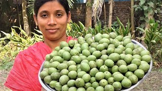 Gota Jolpai er Achar Recipe  Bengali Jolpai Recipes  Olive Pickle Cooking By Street Village Food [upl. by Nemracledairam]