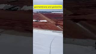 hdpe geomembrane and nonwoven long fiber geotextiles for road construction geomembrane geotextile [upl. by Aelegna707]