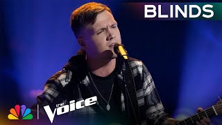 Noah Spencers Gravelly Voice on Zach Bryans quotSomething in the Orangequot  The Voice Blind Auditions [upl. by Moorefield]