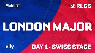 RLCS London Major  Day 1  Swiss Stage  Main Stream [upl. by Nosyrb]