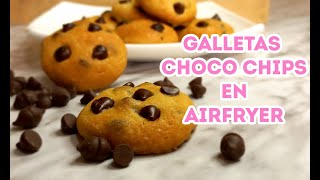 Galletas de Chispas de Chocolate en Freidora de Aire Oster® AirFryer  Dulce Becca [upl. by Annol]