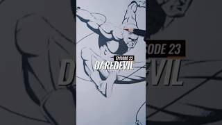 COLOR PENCIL TIMELAPSE PREVIEW  EPISODE 23 DAREDEVIL MARVEL [upl. by Ecnav]