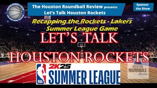 quotLets Talk Houston Rocketsquot  Whats your reaction to the Summer League Rockets after game no 1 [upl. by Yticilef]