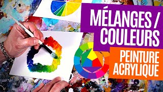 🎨 Mélange peinture  couleurs TUTO 2020 [upl. by Jemena]