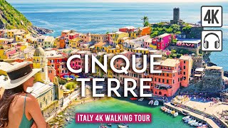 CINQUE TERRE 4K Walking Tour  Manarola Vernazza amp Riomaggiore ITALY 4K Ultra HD60fps [upl. by Moyers]