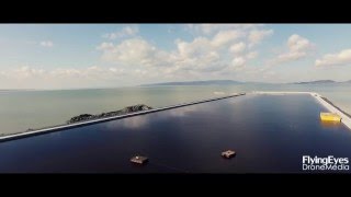 Az épülő balatonfenyvesi kikötő  FlyingEyes Drone Media [upl. by Argus977]