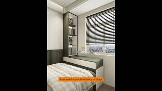 Bright and prac small bedroom design  Interior Design  House Ideas  Dream Home [upl. by Werra46]