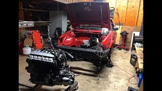 MK2 GTI VR6 Swap 24v Engine installation Pt 3 [upl. by Valdemar793]