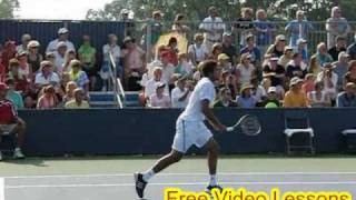 Jo Wilfried Tsonga tennis serve volley [upl. by Jdavie]