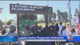 South LA Playground Renamed For Latasha Harlins Teen Shot To Death Weeks After Rodney King Beating [upl. by Garibald962]