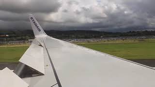 Ryanair HARD Landing Belfast City Airport [upl. by Tri476]