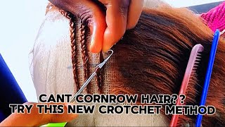 HOW TO CORNROW HAIR WITH CROTCHET PIN✨TRENDING CHAIN STITCH CROTCHET HAIRSTYLE BEGGINNERS TUTORIAL [upl. by Hercules]