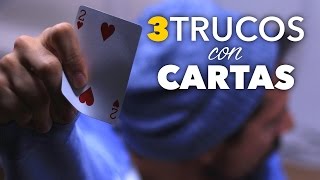 3 Trucos con Cartas Fáciles para Hacer con una Carta Truco Rápido de Principiante [upl. by Noami]